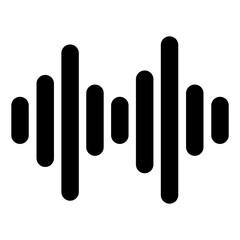 Spectrum Audio Waveform on a Transparent Background