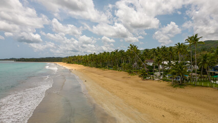 Fototapeta na wymiar Playa Coson, Las Terrenas Samana, República Dominicana.