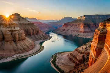 Fototapeta na wymiar grand canyon at sunset