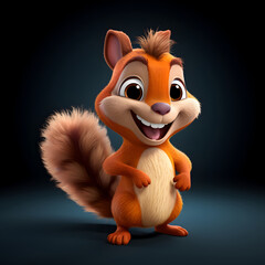 Fototapeta premium squirrel illustration