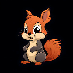 Obraz premium squirrel illustration