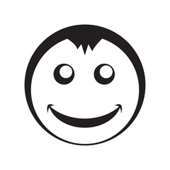 smile icon logo vector design template