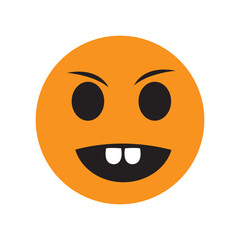 smile icon logo vector design template