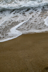 waves and sand
