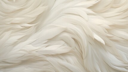  a close up of a white background with a pattern of feathers.  generative ai