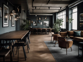 Workspace Wonder: Step Inside the Ultimate Co-Working Oasis, Where Style Meets Productivity! Interior, Industrial, Scandinavian