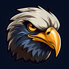 gamer style eagle logo