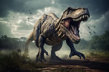 Foto op Plexiglas Tyrannosaurus Rex dinosaur. Generated AI © Michael