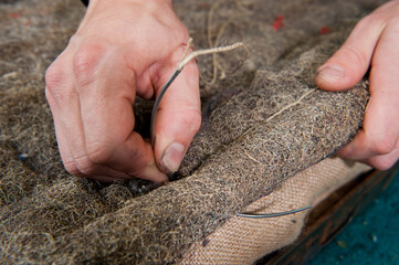 Ledersitz Polsterung 10