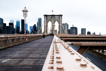 Fototapeta premium city bridge and city skyline