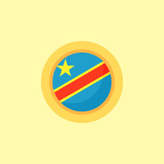 DR Congo - Circular Flag