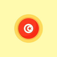Tunisia - Circular Flag