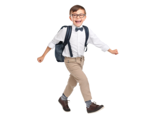 Happy pupil, cut out