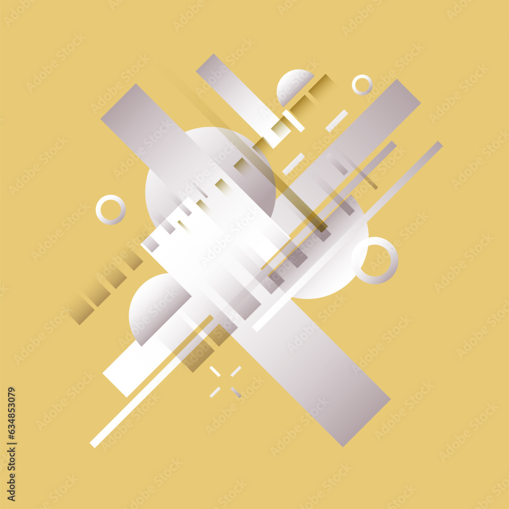 Poster abstract background with simple elements. an image with a composition of geometric elements and shap