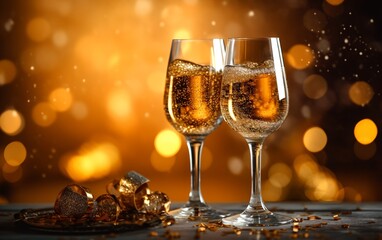 Champagne celebration, generative ai