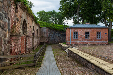 Fototapeta na wymiar Daugavpils Fortress, also known as Dinaburg Fortress, is an early 19th century fortress in Daugavpils, Latvia