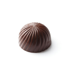 Chocolate candy isolated on white background
