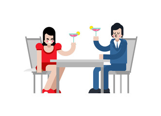 Changing wife. girl betrayed. Woman traitor with knife. Concept of sticking a knife in husband's back.