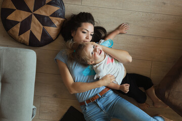 Young mom, child value private moments