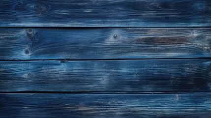 Obraz premium abstract grunge old dark blue indigo painted wooden texture - wood background panorama long banner generative AI