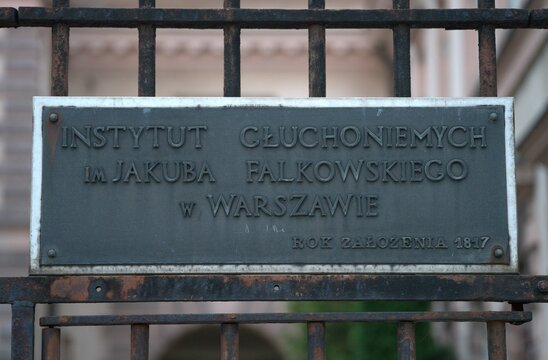 Warszawa, Mazowsze, Polska, 06 sierpień 2023,  Instytut Głuchoniemych w Warszawie