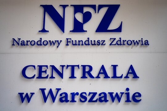 Warszawa, Mazowsze, Polska, 06 sierpień 2023 , ,NFZ Narodowy Fundusz Zdrowia centrala