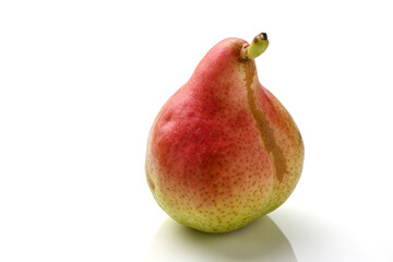 fresh pears on white background studio shot