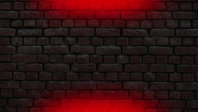 Loft brick background light. High quality 4k footage