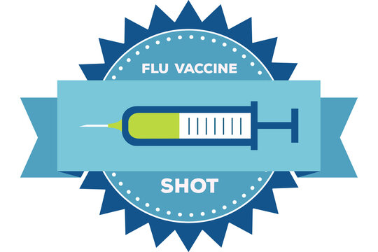 Digital Png Illustration Of Flu Vaccine Text On Transparent Background