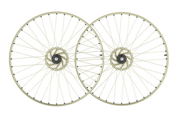 Bicycle Rims, 3D rendering isolated on transparent background