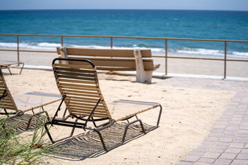 chairs on a beach