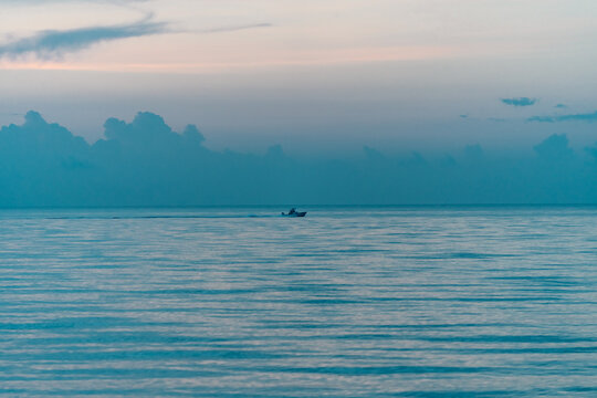 Early morning boating 