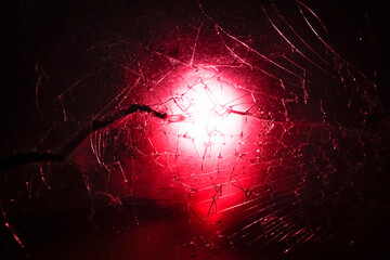 Red background texture with cracked texture 
