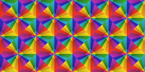 Pattern of rainbow rhombuses. Pattern for textile, pillow, cloth, background, packaging, notepad, cup, wallpaper.