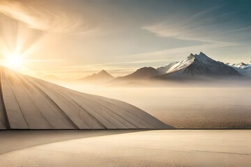 most beautiful landscape on desert sun with little furniture, Wallpaper, Background And Landscape 4k HD Ultra High quality photo.