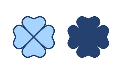 Clover icon vector. clover sign and symbol. four leaf clover icon.