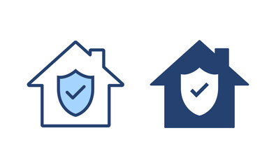 Fototapeta premium home insurance icon vector. home protection sign and symbol