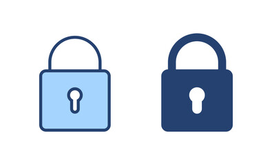 Lock icon vector. Padlock sign and symbol. Encryption icon. Security symbol