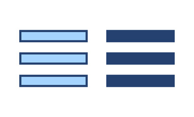 Menu icon vector. web menu sign and symbol. hamburger menu symbol