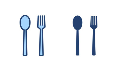 spoon and fork icon vector. spoon, fork and knife icon vector. restaurant sign and symbol