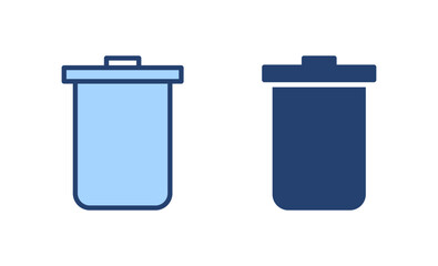 Trash icon vector. trash can icon. delete sign and symbol.