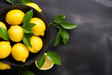 Fresh Lemon on a table.