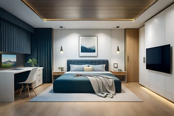 Fototapeta na wymiar luxury apartment suite lounge generated by al technology 