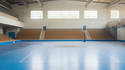 Obraz premium Empty school gymnasium