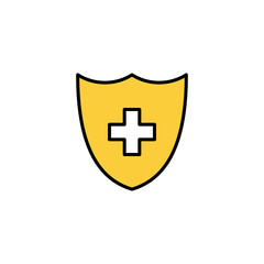 Fototapeta premium Health insurance icon vector for web and mobile app. Insurance document sign and symbol