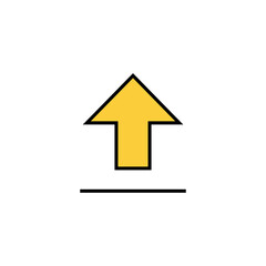 Upload icon vector for web and mobile app. load data sign and symbol