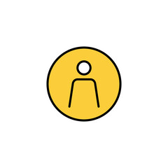 User Icon vector for web and mobile app. person sign and symbol. people icon.