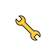 Wrench icon vector for web and mobile app. repair icon. tools sign and symbol