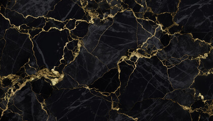 black marble with yellow gold veins luxury background texture pattern background wallpaper