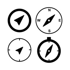 Compass icon vector. navigation icon